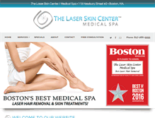 Tablet Screenshot of laserskincenterboston.com